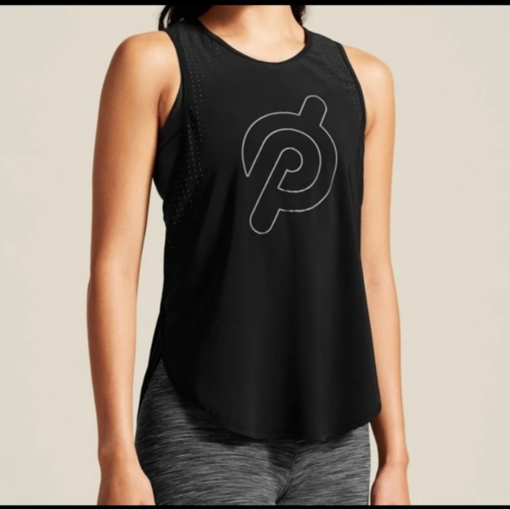 LULULEMOM PELOTON All Run Long Tank Black Size 8‎